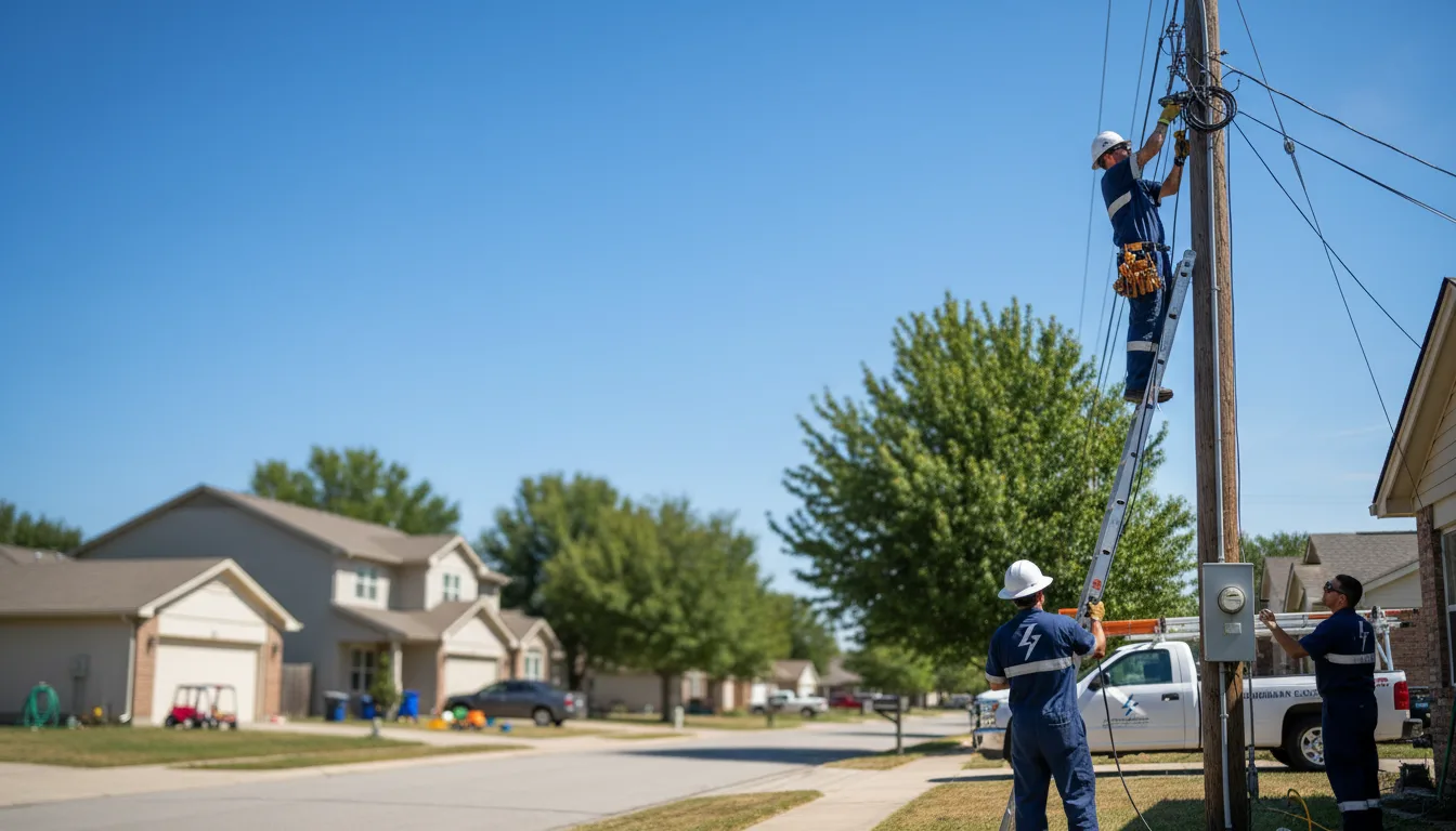 Residential electrician providing installation services in Dunkerton, IA